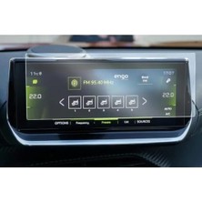 Defne Store Peugeot 208 Multimedya ve Navigasyon 10 Inç ile Uyumlu Mat Ekran Koruyucu Şeffaf