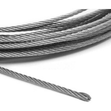 Defne Store Güney (G1103) Galvaniz Çelik Halat 8 mm 6X12 50 Metre