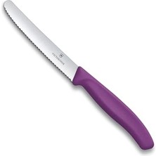 Defne Store 11 cm Mor Tırtıklı Domates Bıçağı