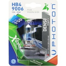Defne Store Ampul Hb4 9006 12V 55W Xtreme Vision +%150 Fazla Işık, Tekli Blister Pht PH5596 Xv B1