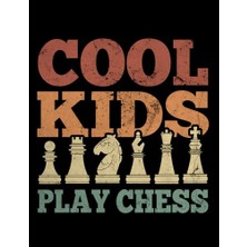 Defne Store Cool Kids Playing Chess Chess Master Gift 7028 Notebook: Large Blank And Lined Notebook, 110 Pages, 8.5X11