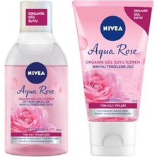 Defne Store Micellair Gül Suyu Içeren Çift Fazlı Makyaj Temizleme Suyu 400 ml + Makyaj Temizleme Jeli Set