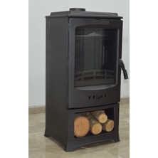 Firestove Fire Stove  FRS-205YK   Lodi Odun Hazneli Tek Camlı (Füme) Döküm Soba