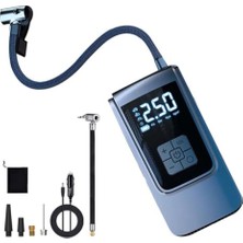Defne Store Polham 6000 Mah Şarjlı 150PSİ Ultra Hızlı Lastik Şişirme Hava Kompresörü; Araç, Motosiklet, Bisiklet Pompası