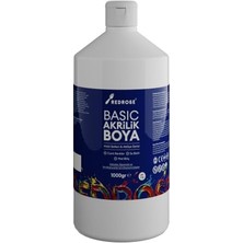 Defne Store Beyaz Basic Akrilik Boya 1000 G
