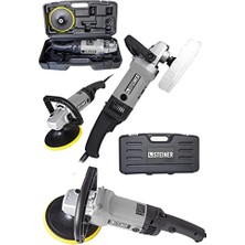 Defne Store 2800 W Metal 6 Alman Profesyonel Kademe Devir Ayarlı Sjs Şanzıman Pasta Cila Polisaj Makinesi