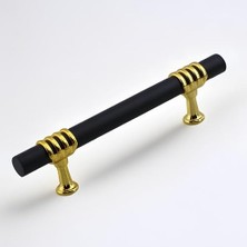 Defne Store Eylül Mobilya Mutfak Dolabı Çekmece Dolap Kulpları Kapak Kulpu Kulbu Siyah Altın 96 mm Metal Kulp