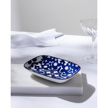 Ms Reve Bleu Verve Tabak - 17 cm - Mavi/beyaz