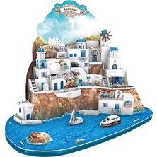 Defne Store 3D Puzzle MC195H Santorini Adasi Yunanistan 1