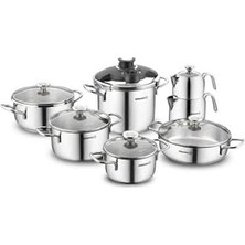 Defne Store A1709 Alia 14 Parça Çelik Hiper Set