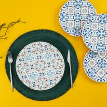 Ms Aryıldız Blue Tile 24 Parça 6 Kişilik Yemek Takımı
