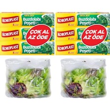 Defne Store 3'lü Çok Al Az Öde Orta Boy 60'lı Buzdolabı Poşeti (3 x 20 Adet) 2'li Paket
