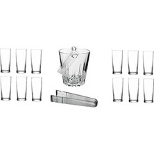 Defne Store Bardak, Paşabahçe-Rakı ve Buz Kovası Seti 14 Parça