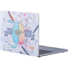 Defne Store MacBook Air Kılıf 13 Inç A1369 A1466 ile Uyumlu 2010-2017 Eski USB Girişli Model, Brain Beyin Desenli Sert Koruma Kapak, Ince Hafif Çizilmeye Dayanıklı Beyaz