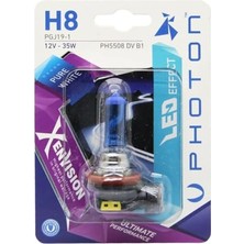 Defne Store H8 12V 35W Xen Vision Tekli Blister Beyaz Işık 6000K PH5508 Dv B1 Ampul