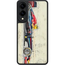 BG AKSESUAR Samsung Galaxy S25 Edge Uyumlu Formula Desenli Kamera Korumalı Darbelere Dayanıklı Kılıf