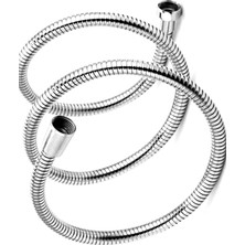 Ms Chermik Krom Kaplama Kopmaz Kırılmaz Spiral Banyo Duş Hortumu 150-200 cm Uzayan Hortum 1410
