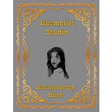 Defne Store Karteikarten Buch Kosmetikstudio, 100 Seiten A4, Mobiler Beauty Salon, Kundenkarteikarten, Grau Notizbuch, German Edition