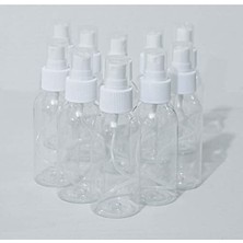 Defne Store Şişe, Carpex Ambalaj Sprey Başlıklı 100 ml Boş Pet 50 Adet Sağlam Sert Plastik