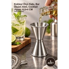 Yenilig 5 Adet Paslanmaz Çelik Çift Taraflı Jigger – Kokteyl Ölçü Kabı, Bar Ölçüm Aleti, Cocktail Jigger, 6,5×4 cm
