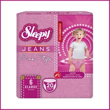Ms Pink Jeans Külot Bez 6 Numara Xlarge 20 Adet