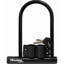 Ms 8320D Anahtarlı U-Kilit, 7-1/4" x 8", Siyah