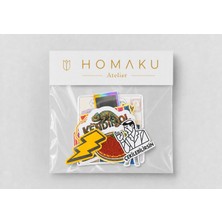 Homaku Laptop Telefon Ajanda Etiket Seti - 15 Parça Sticker -1A016