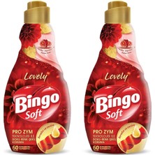 Ms Bingo Soft Lovely Konsantre Çamaşır Yumuşatıcısı, 1440 Ml, 2'li Paket, 60 Yıkama