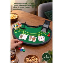 Yenilig 4 Adet Masa Üstü Blackjack Oyun Seti – Casino Oyun Seti, 21 Kart Oyunu, Masaüstü Blackjack Table, Casino Game
