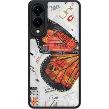 BG AKSESUAR Samsung Galaxy S25 Edge Uyumlu Dergi Desenli Kamera Korumalı Darbelere Dayanıklı Kılıf