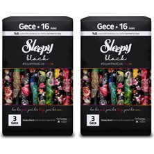 Ms Black Premium Plus Hijyenik Ped Gece 16 Adet (2 Paketi)
