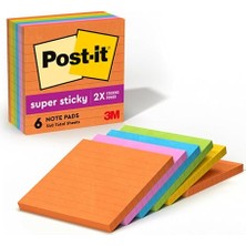Defne Store Yapışkanlı Not Kağıtları, 4 x 4, Rio De Janeiro Koleksiyonu, Çizgili, 6 Pad/pack, Mavi, Turuncu, Pembe, 90 Yaprak