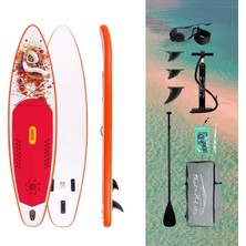 Ms Funwater Lionfire Touring Şişme Sup Board/stand Up Paddle Board 335X83X15 cm Kırmızı