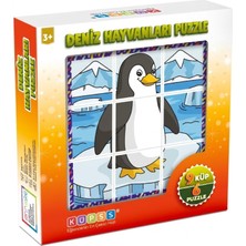 Ms Deniz Hayvanları 3D Puzzle - 9 Küp 6 Yapboz