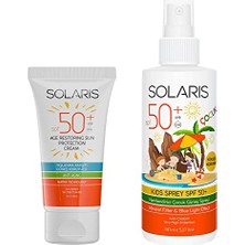 Defne Store Güneş Kremi Yaşlanma Karşıtı Spf 50+ (50 Ml) ve Çocuk Güneş Kremi Sprey Spf 50+ Yüksek Koruma (150 Ml)