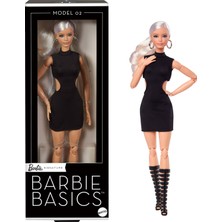 Ms Basıcs™ Ikonik Koleksiyon Bebekler - Sarışın Barbie Basics Koleksiyona Uygun Bebek, Siyah Elbisesi ve Gladyatör Çizmeleriyle Sarı Saçlı Model 02 JBH71