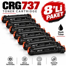 Bionet Teknik Canon MF247DW Muadil Toner – CRG-737 1.5k Uyumlu Siyah Toner 8'li Set
