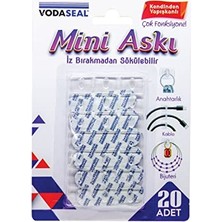 Defne Store Mini Şeffaf Askı, 20'li Paket