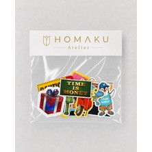 Homaku Laptop Telefon Ajanda Etiket Seti - 15 Parça Sticker -1A010