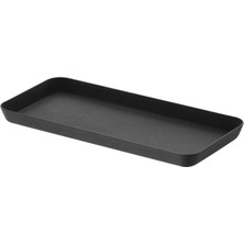 Ms Ev Kule Başlıca Tepsisi L Siyah, Düz, 3.5 "u x 3.5" G x 1.6 "h