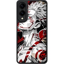 BG AKSESUAR Samsung Galaxy S25 Edge Uyumlu Oni Desenli Kamera Korumalı Darbelere Dayanıklı Kılıf