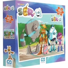 Ms Ser-A Lisanslı 60 Parça 34X24CM Çocuk Puzzle Yapboz Serisi