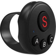 Defne Store Aksiyon Kamera Bluetooth Kumandası Yüzük; Djı Action 4/5 Pro/6, Gopro Hero 9/10/11/12/13 ve INSTA360 X3/x4/x5 ile Uyumlu, Type-C Şarjlı Uzaktan Kontrol, 55 Mah, D11