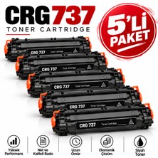 Bionet Teknik Canon MF221D Muadil Toner – CRG-737 2.4k Uyumlu Siyah Toner 5'li Set