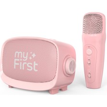 Ms Voice 2 Karaoke Çocuklar Için – Taşınabilir Kablosuz Karaoke Makinesi, Bluetooth, Eko Güçlendirici ve Eğlenceli Ses Efektleri, Çocuklar Için Mükemmel Mikrofon (Pembe)