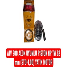 Atv 200 Aeon Uyumlu Piston Np Tw 62 mm Std+1,00 Yatık Motor Erpilsan Elektronik