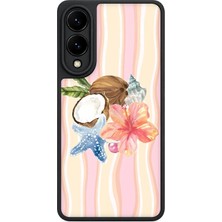 BG AKSESUAR Samsung Galaxy S25 Edge Uyumlu Hindistancevizi Desenli Kamera Korumalı Darbelere Dayanıklı Kılıf
