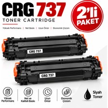 Bionet Teknik Canon MF249 Muadil Toner – CRG-737 1.5k Uyumlu Siyah Toner 2'li Set