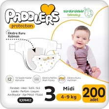 Ms Protection Bebek Bezi 3 Numara (200 Adet) ve Bakım Örtüsü Seti