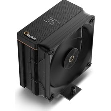 Defne Store A40 Cpu Hava Soğutucu, Dijital Ekranlı Tek Kule, 4 Isı Borusu ve 120 mm Fdb Fan; Amd Am4/am5, Intel Lga 115X/1200/1700/1851
